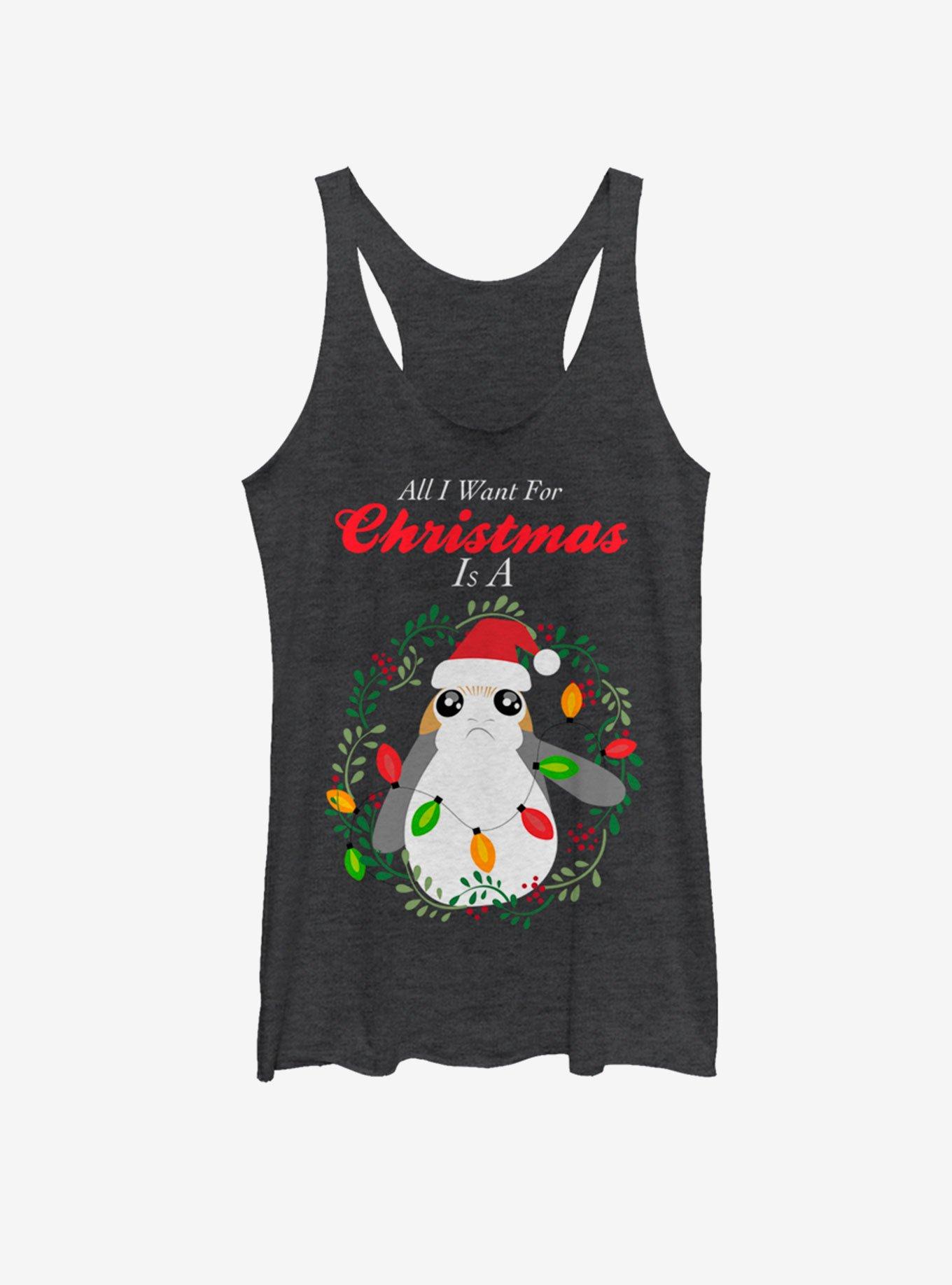 Star Wars All I Want Is A Porg Girls Tank, , hi-res