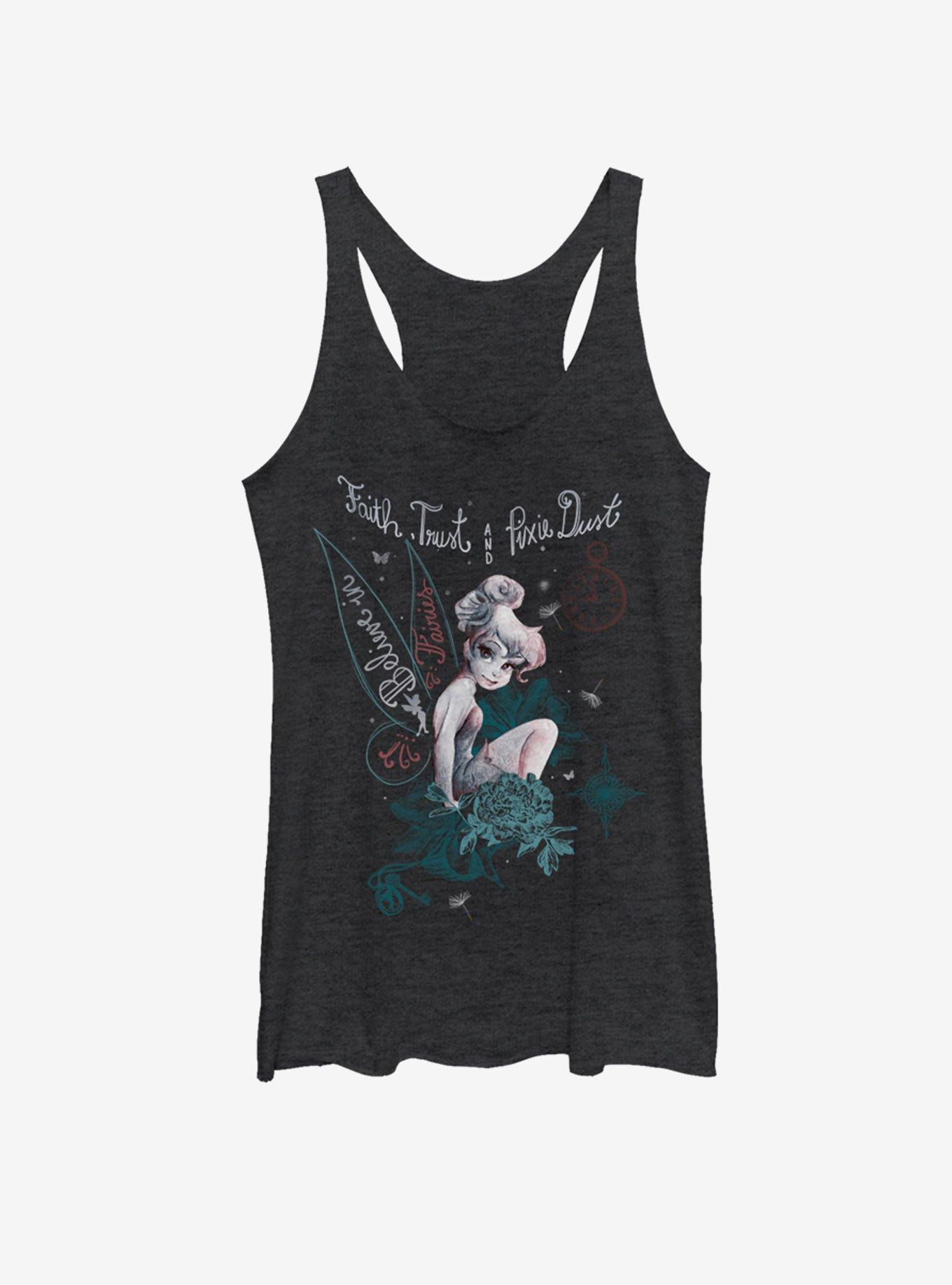 Disney Tinker Bell In Fairy Land Girls Tank, BLK HTR, hi-res