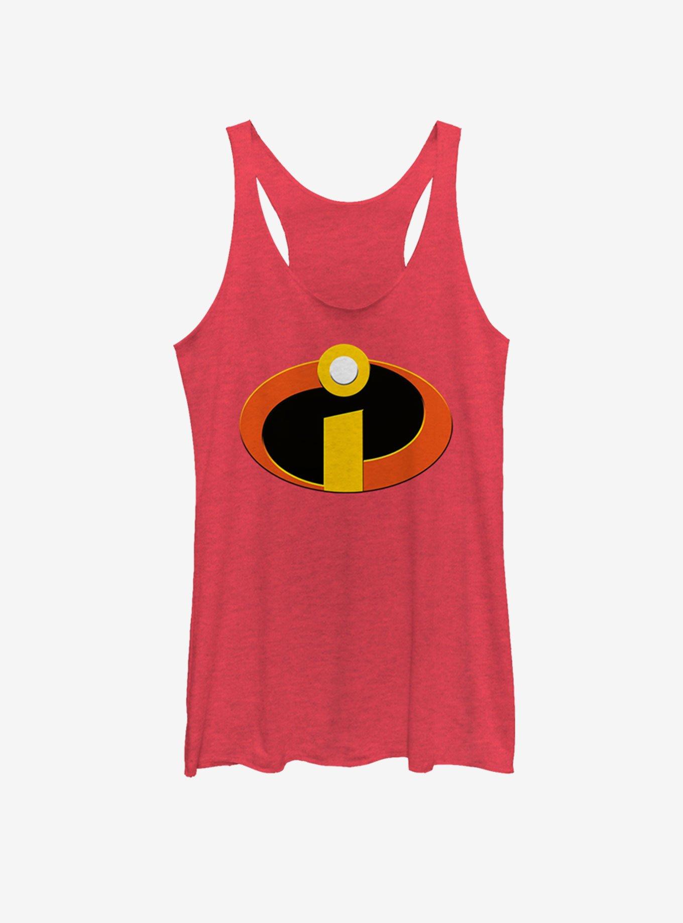 Disney Pixar The Incredibles Incredibles Logo Girls Tank, RED HTR, hi-res