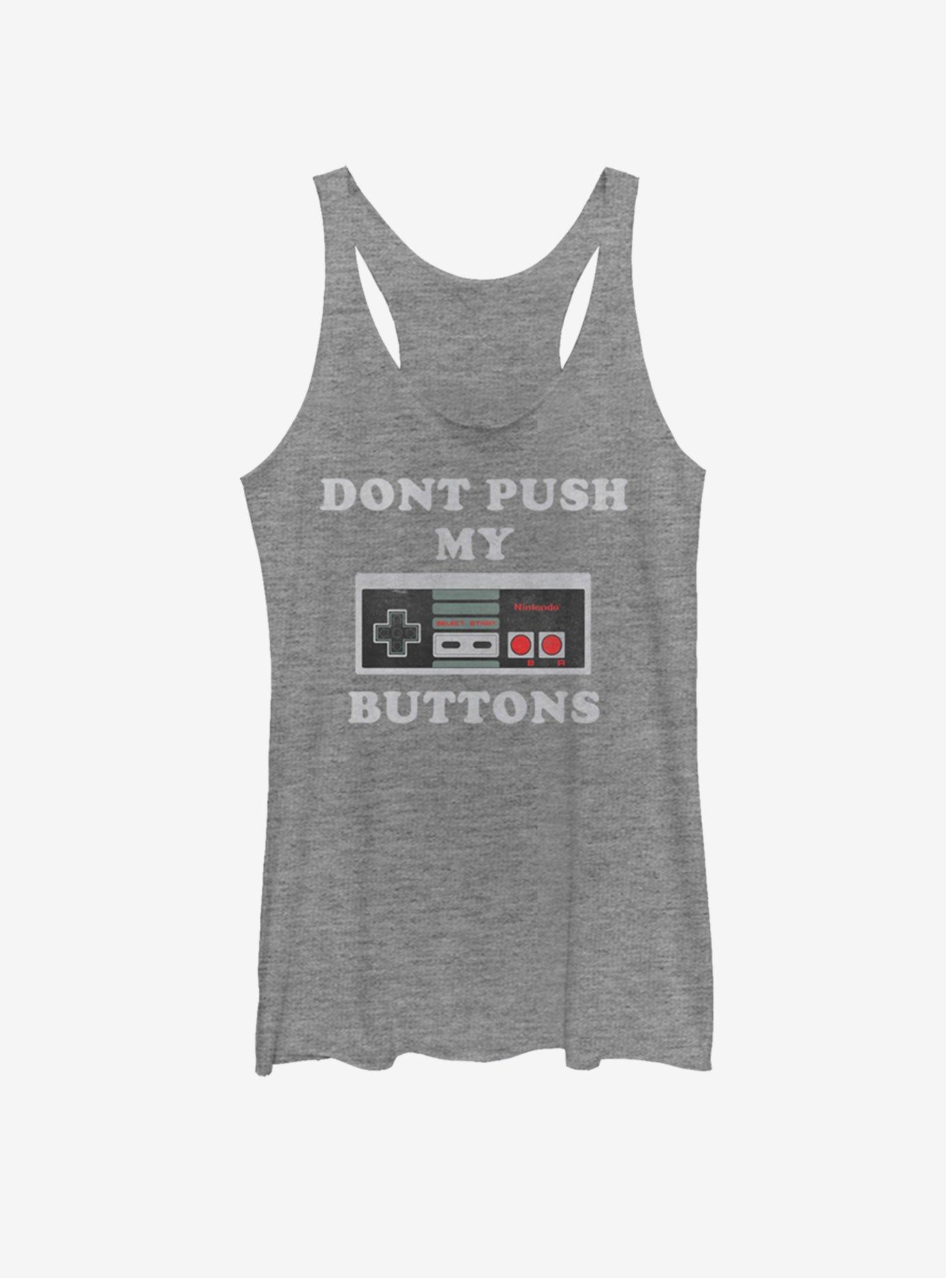 Nintendo Buttons 2 Girls Tank, GRAY HTR, hi-res