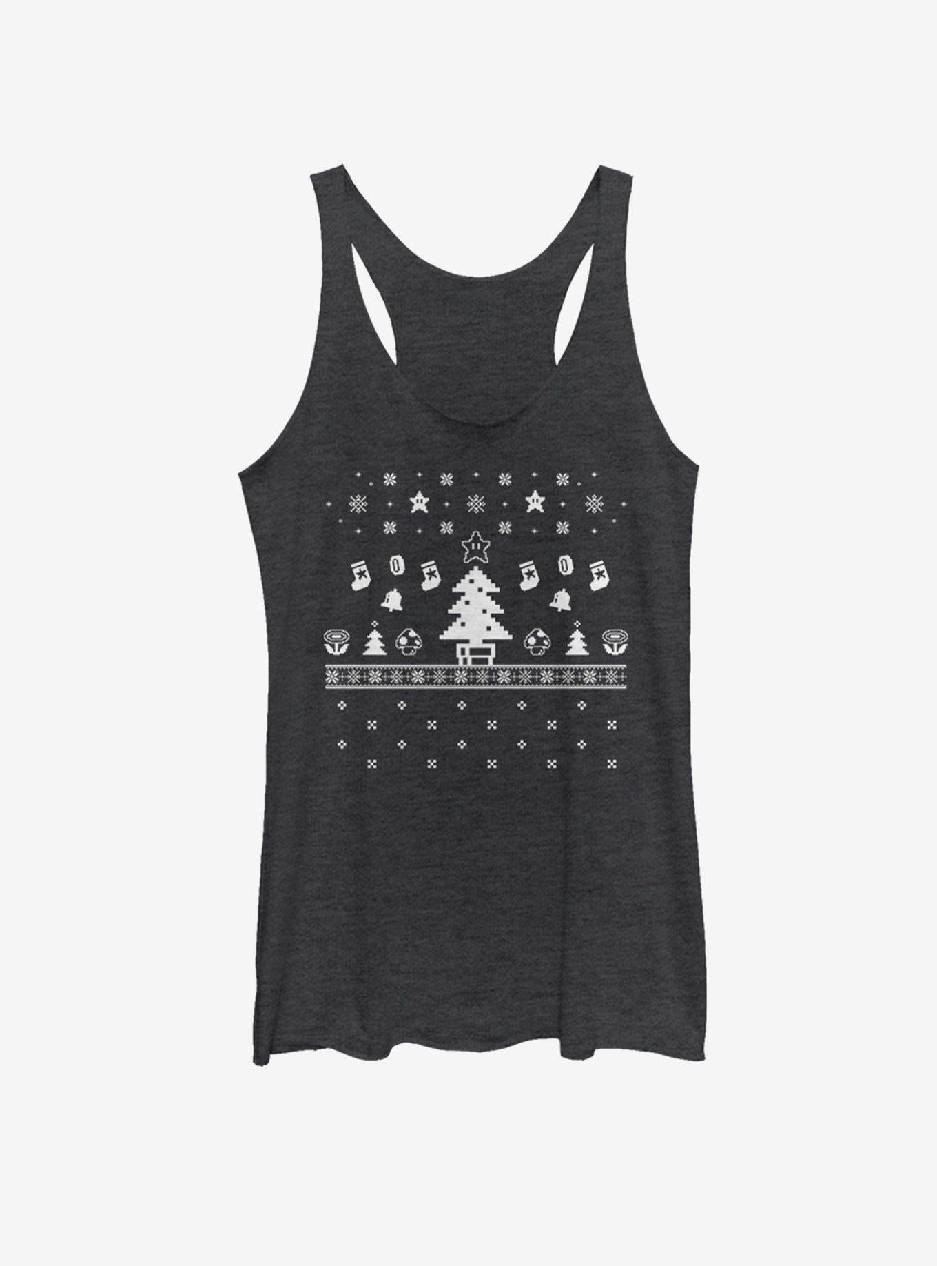 Nintendo White Christmas Girls Tank, , hi-res