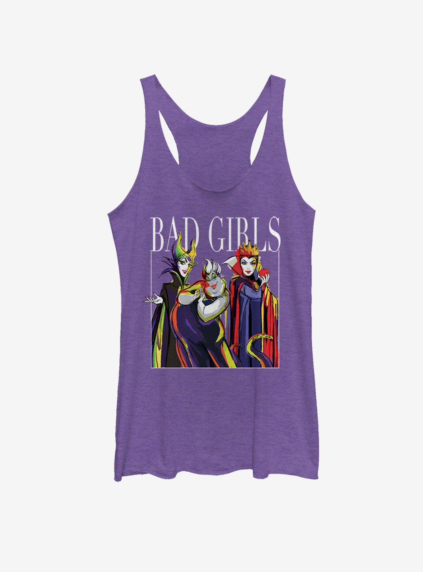 Disney Villains Bad Girls Pose Girls Tank, PUR HTR, hi-res