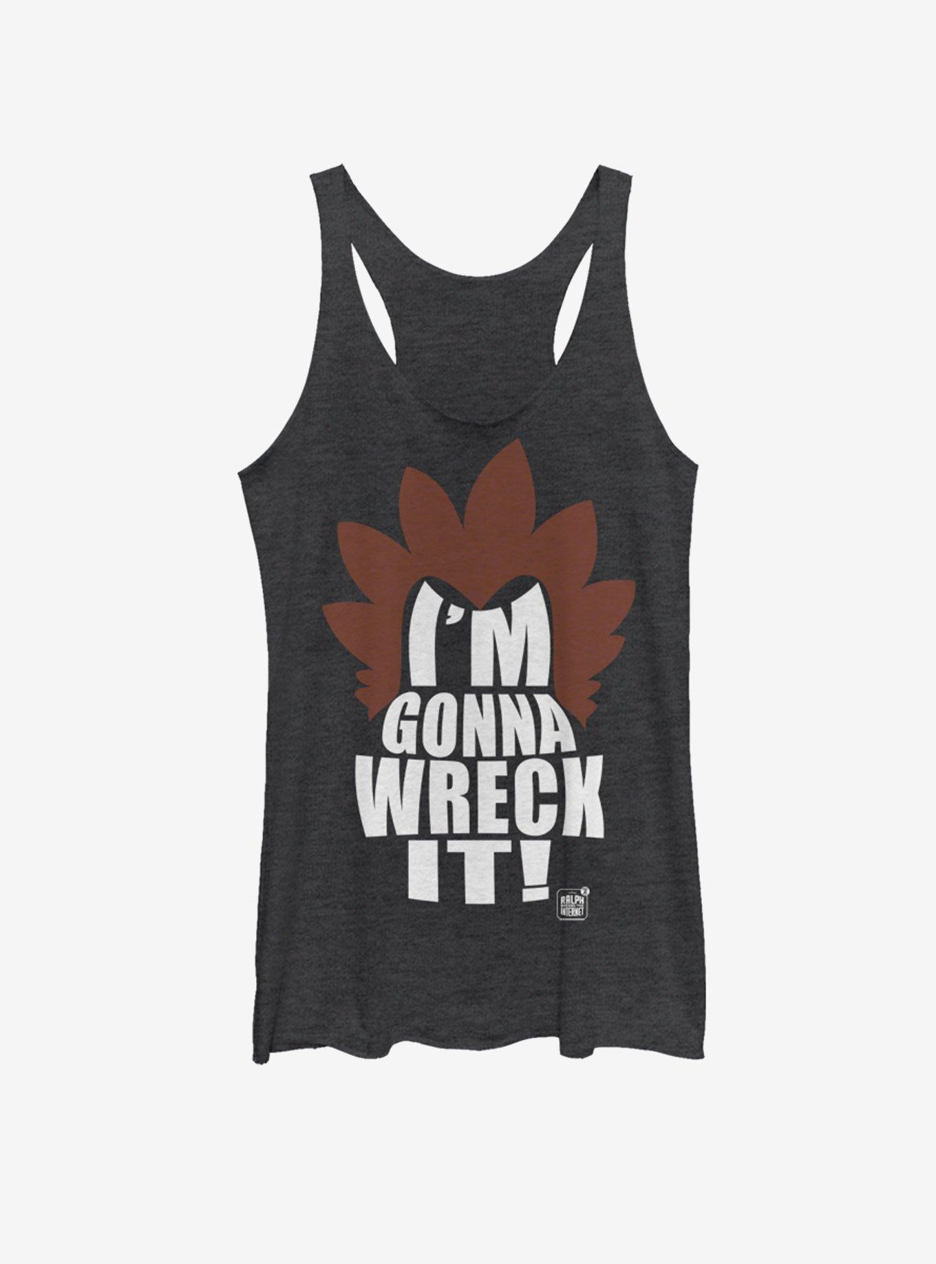 Disney Wreck-It Ralph Wreck Hair Girls Tank, BLK HTR, hi-res