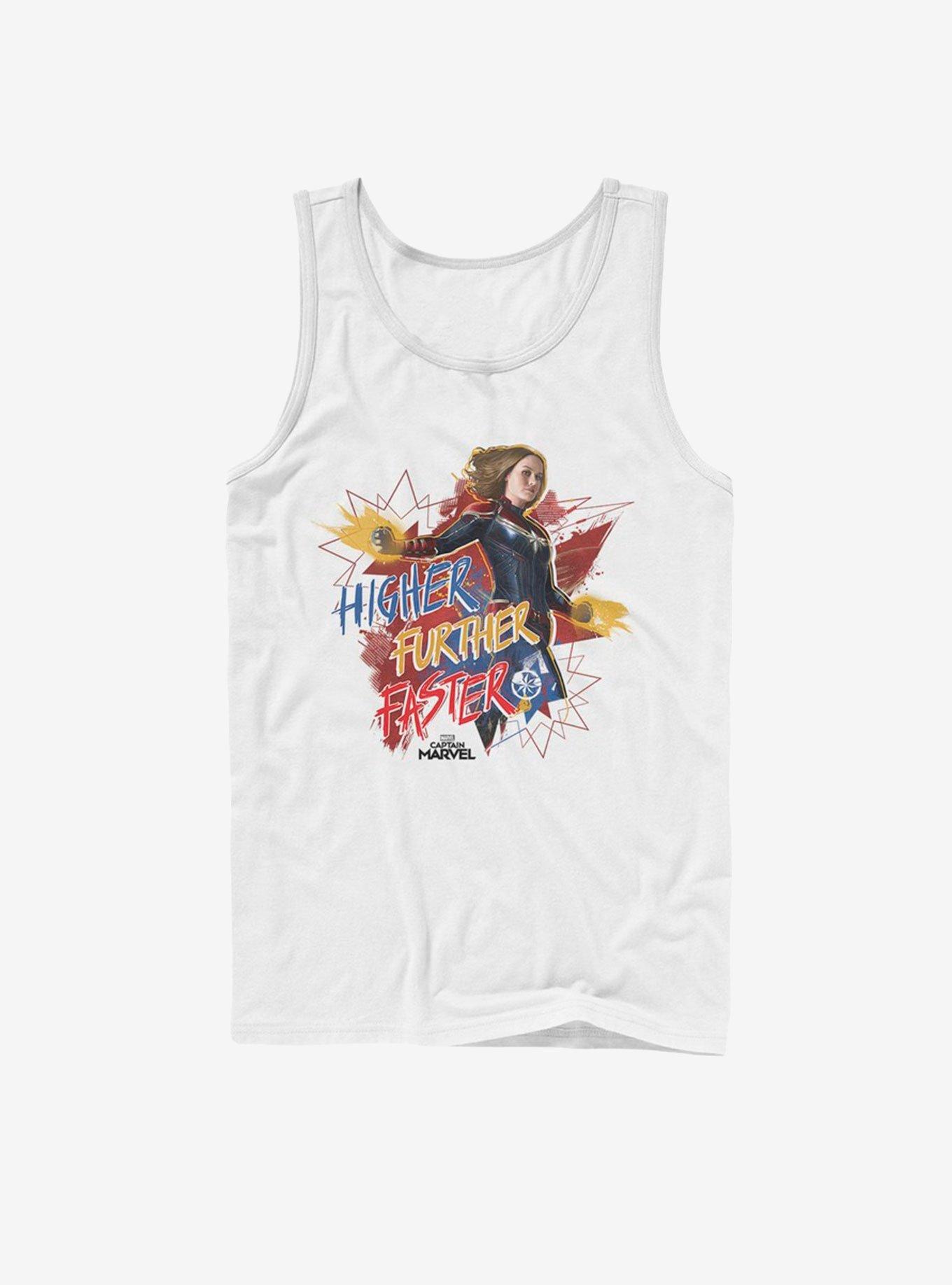 Marvel Captain Marvel Fighter Faster Tank, WHITE, hi-res