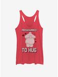 Disney Big Hero 6 Programmed To Hug Girls Tank, RED HTR, hi-res