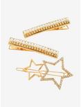 Star & Pearl Barrette Set - BoxLunch Exclusive, , hi-res
