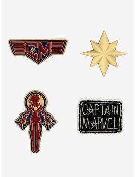Marvel Captain Marvel Enamel Pin Set, , hi-res