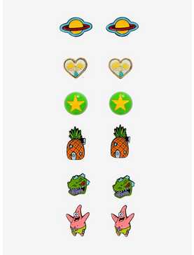 Nickelodeon Character & Icon Stud Earring Set - BoxLunch Exclusive, , hi-res
