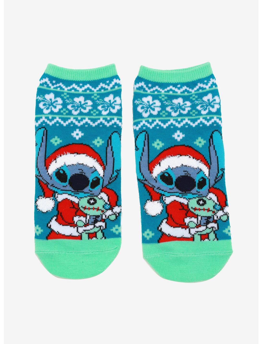 Disney Lilo & Stitch Holiday No-Show Socks, , hi-res