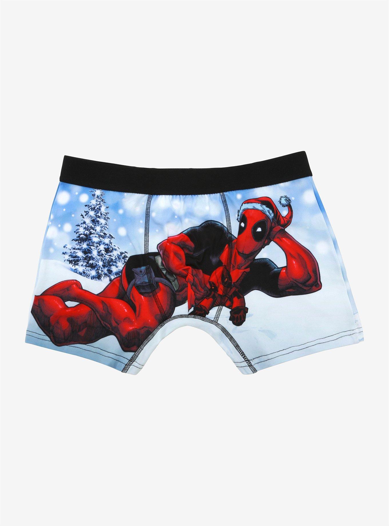 Marvel Deadpool Santa Hat Boxer Briefs, MULTI, hi-res