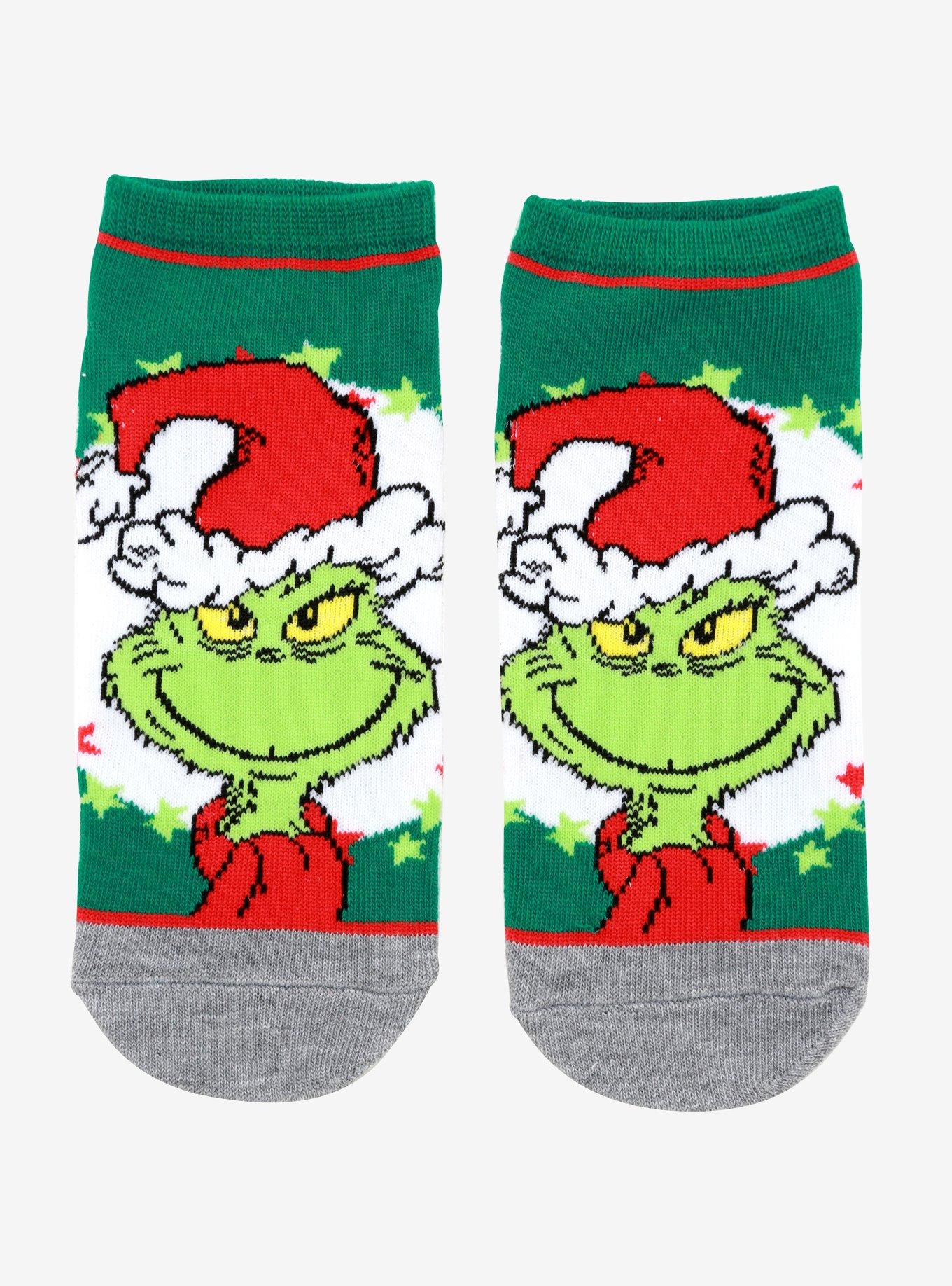 How The Grinch Stole Christmas! Grinch No-Show Socks, , hi-res