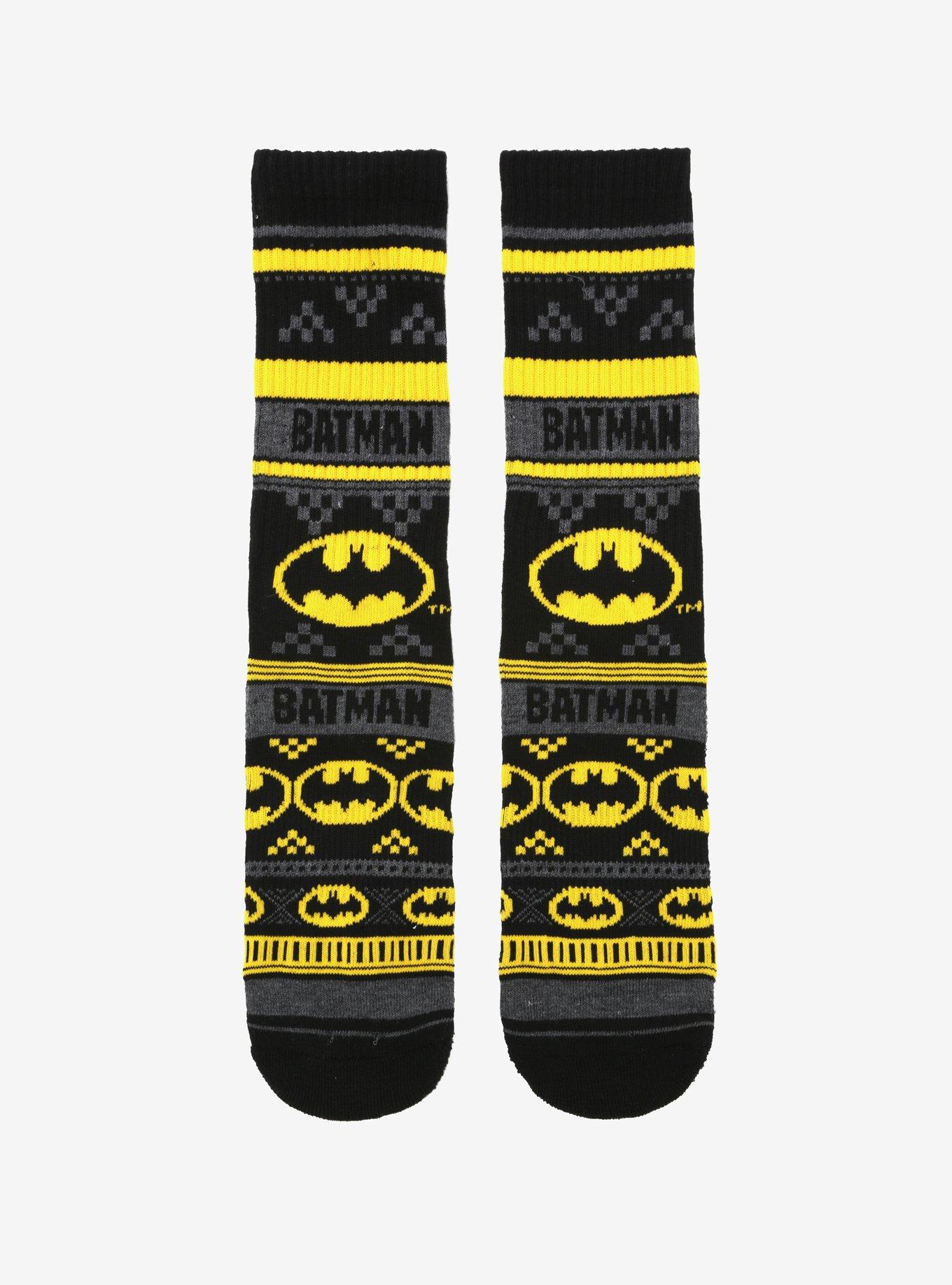 DC Comics Batman Fair Isle Crew Socks, , hi-res