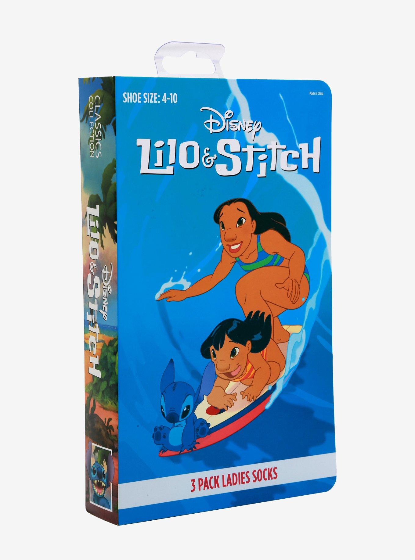 Disney Lilo & Stitch VHS Socks 3 Pair, , hi-res