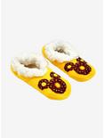 Disney Mickey Mouse Chocolate Donut Slipper Socks - BoxLunch Exclusive, , hi-res