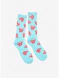 Disney Mickey Mouse Allover Print Strawberry Donut Crew Socks - BoxLunch Exclusive, , hi-res