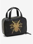 Black & Gold Spider Makeup Bag Set, , hi-res