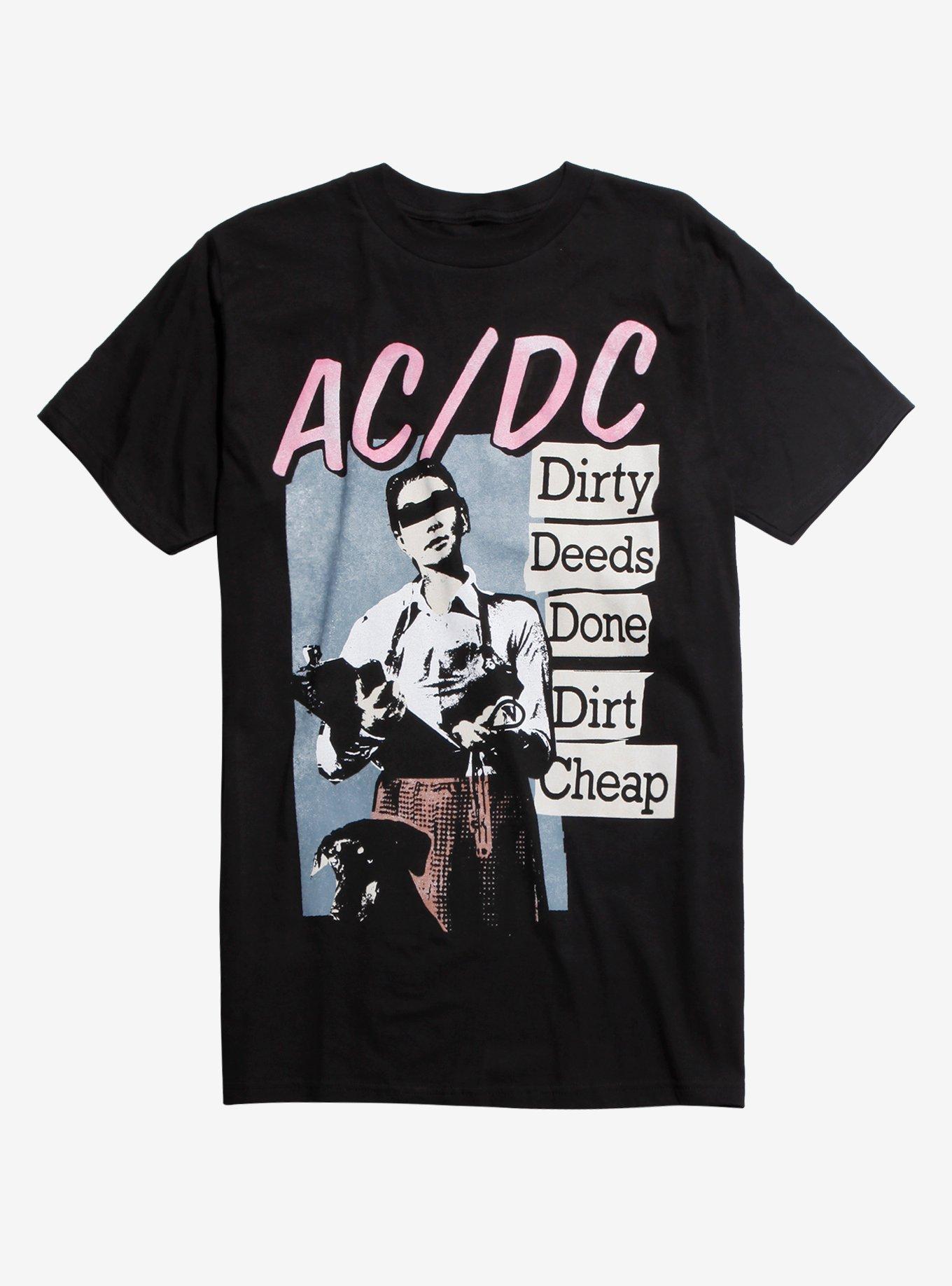 AC/DC Dirty Deeds Done Dirt Cheap T-Shirt, BLACK, hi-res