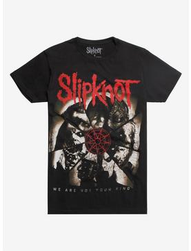 Plus Size Slipknot We Are Not Your Kind Mask Split T-Shirt, , hi-res
