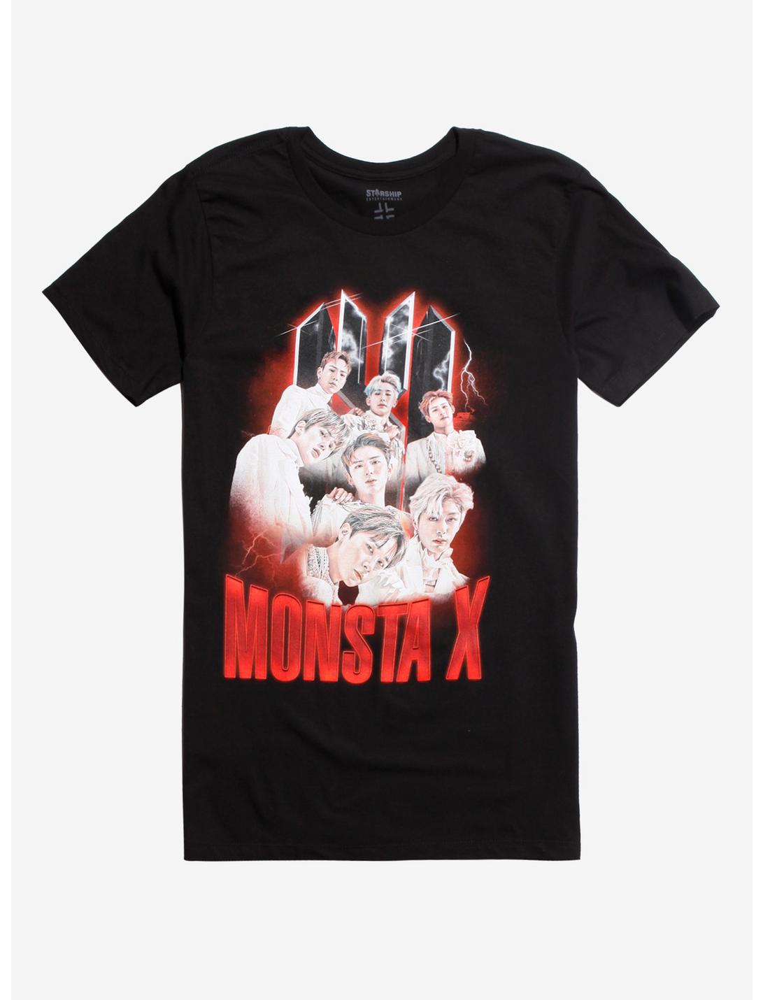 Monsta X Lightning Photo T-Shirt, BLACK, hi-res