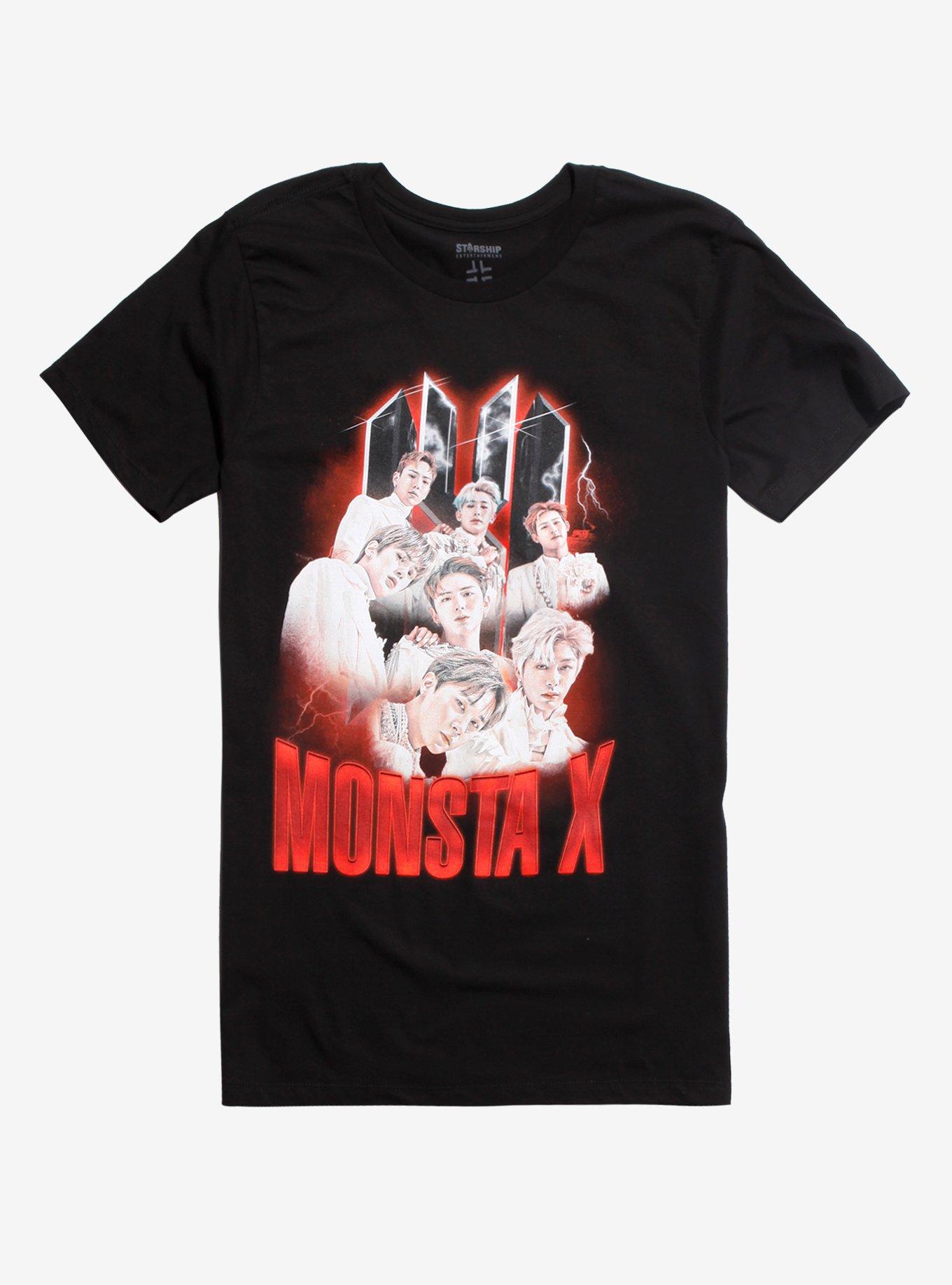 Monsta X Lightning Photo T-Shirt, BLACK, hi-res