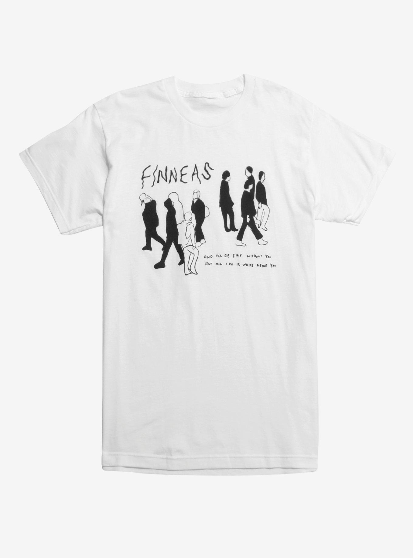 Finneas Silhouettes T-Shirt, WHITE, hi-res