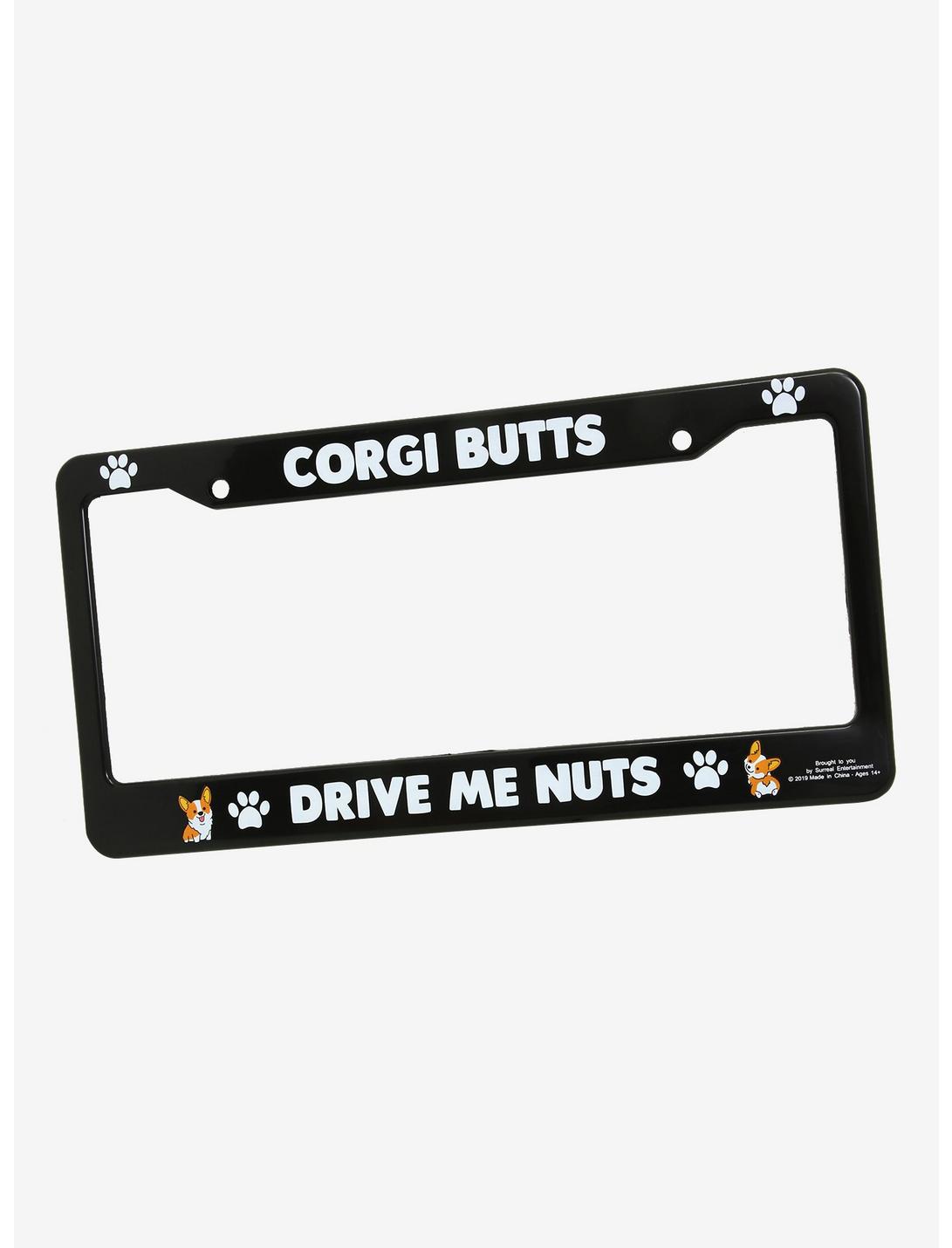 Corgi Butts License Plate Frame - BoxLunch Exclusive, , hi-res