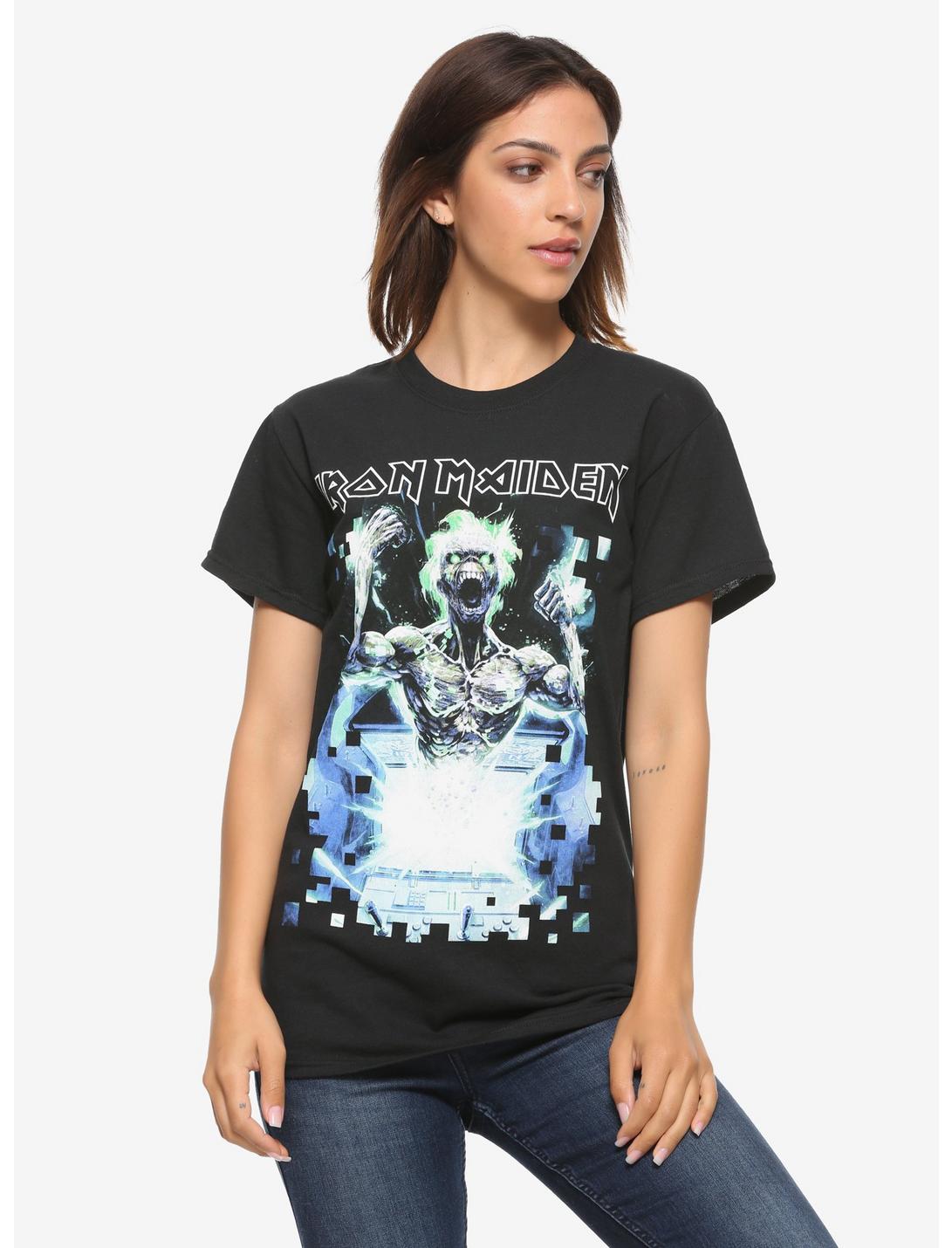 Iron Maiden Speed Of Light Girls T-Shirt, BLACK, hi-res