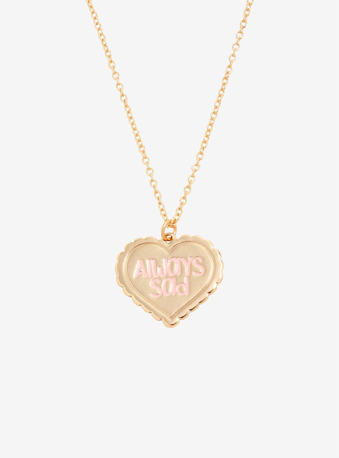 Always Sad Heart Necklace, , hi-res