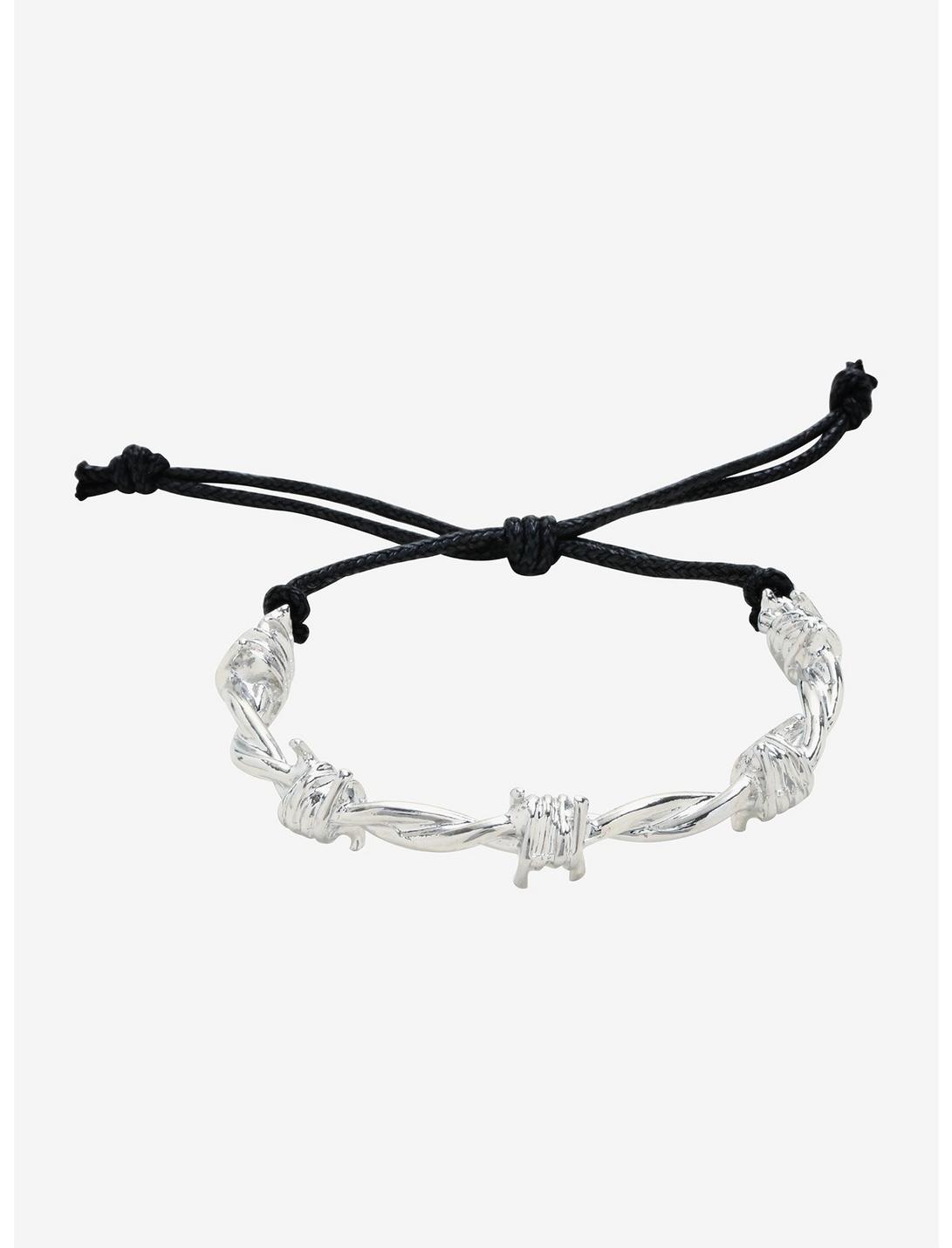 Barbed Wire Cord Bracelet, , hi-res