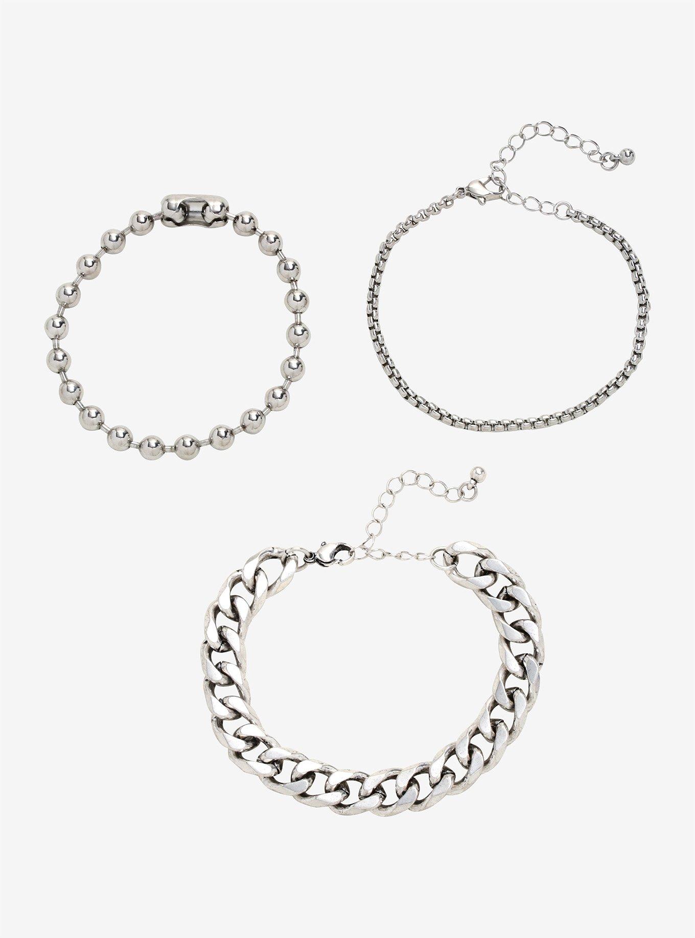 Metal Chain Bracelet Set, , hi-res