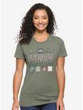 Avatar: The Last Airbender Four Nations Women's T-Shirt - BoxLunch Exclusive, OLIVE, hi-res