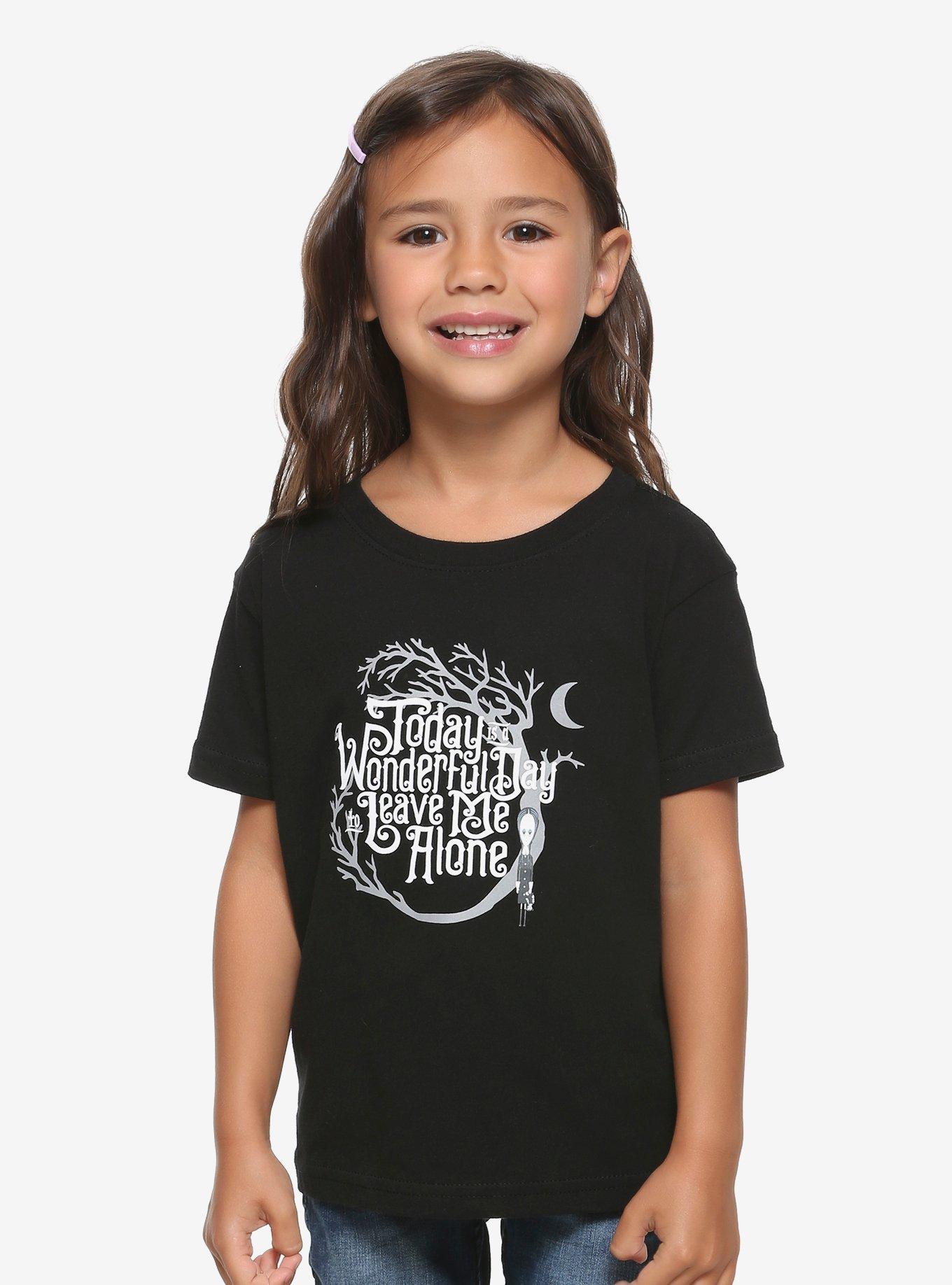 The Addams Family Leave Me Alone Toddler T-Shirt - BoxLunch Exclusive, GREY, hi-res
