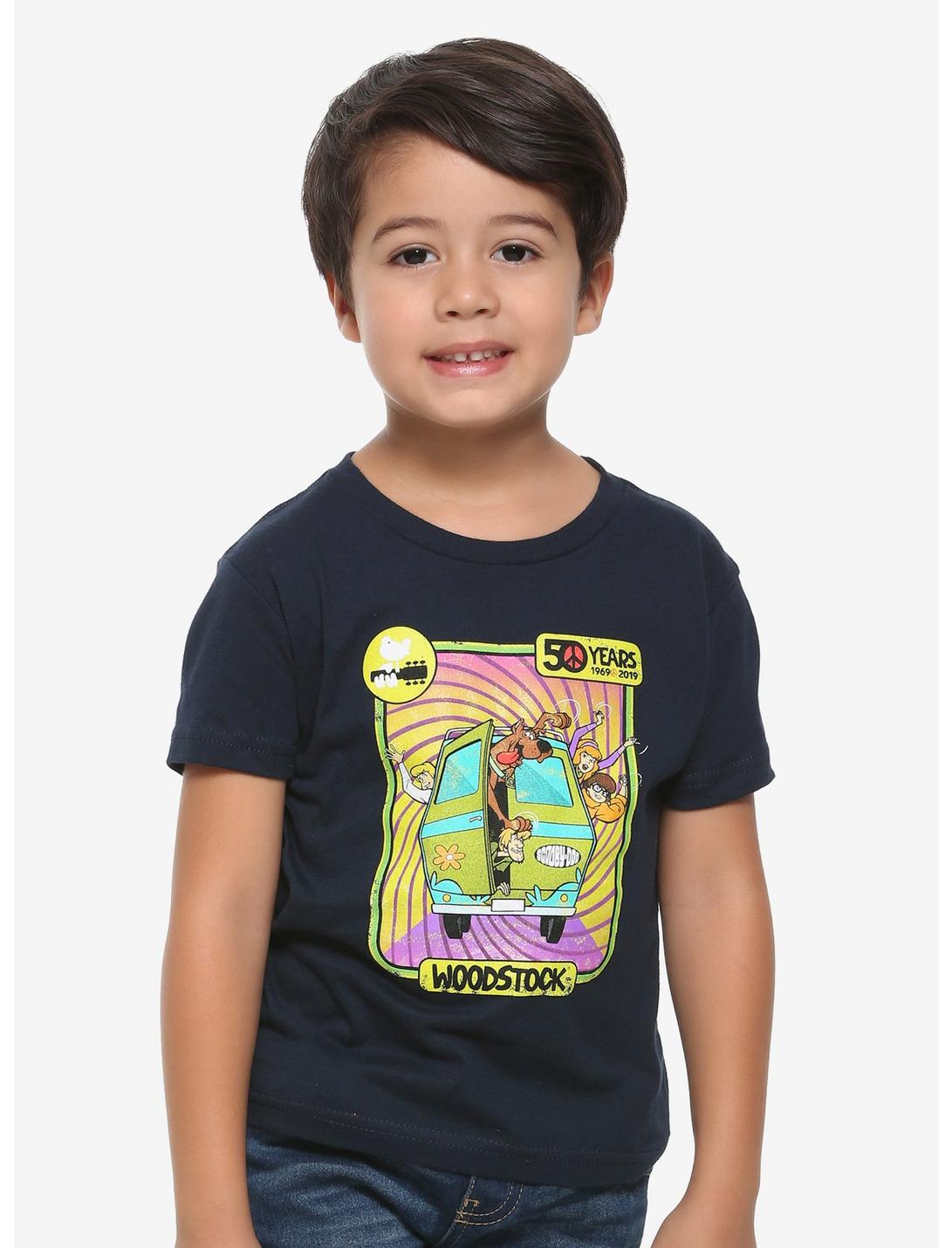 Scooby-Doo Woodstock Mystery Machine Toddler T-Shirt - BoxLunch Exclusive, BLACK, hi-res