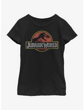 Jurassic World Classic Logo Youth Girls T-Shirt, , hi-res