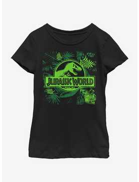 Jurassic World In Ferns Youth Girls T-Shirt, , hi-res