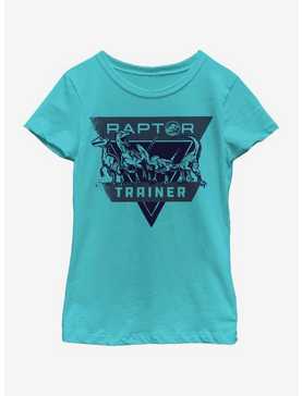 Jurassic Park Raptor Trainer Shield Youth Girls T-Shirt, , hi-res