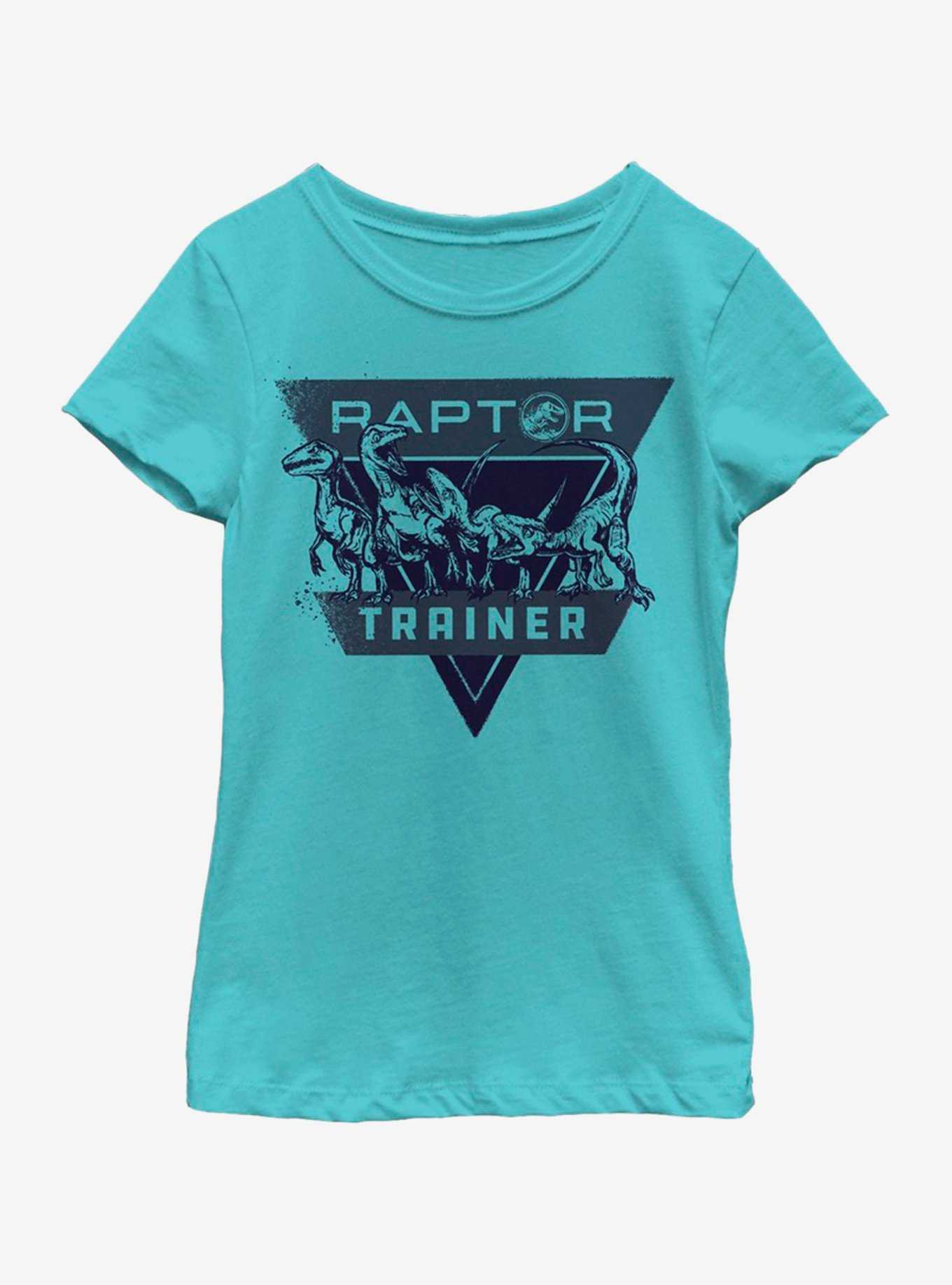 Jurassic Park Raptor Trainer Shield Youth Girls T-Shirt, , hi-res