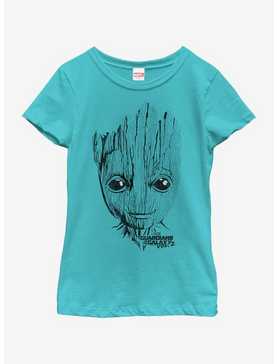 Marvel Guardians of The Galaxy Groot Lines Youth Girls T-Shirt, , hi-res