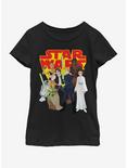Star Wars Group Shot Youth Girls T-Shirt, BLACK, hi-res