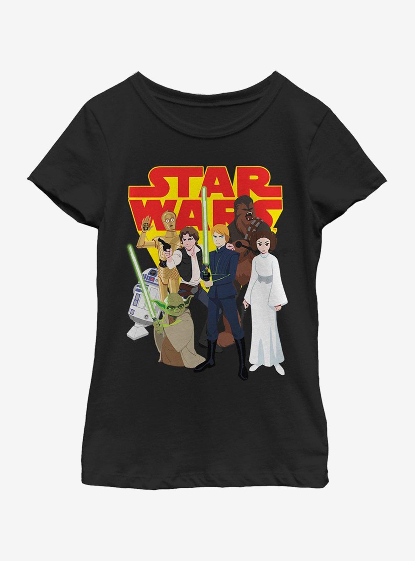 Star Wars Group Shot Youth Girls T-Shirt, , hi-res