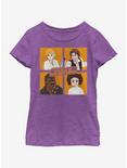 Star Wars Four Square Youth Girls T-Shirt, PURPLE BERRY, hi-res