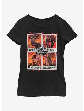 Jurassic Park Candid Carnivores Youth Girls T-Shirt, , hi-res