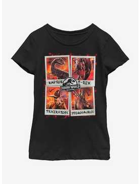 Jurassic Park Candid Carnivores Youth Girls T-Shirt, , hi-res