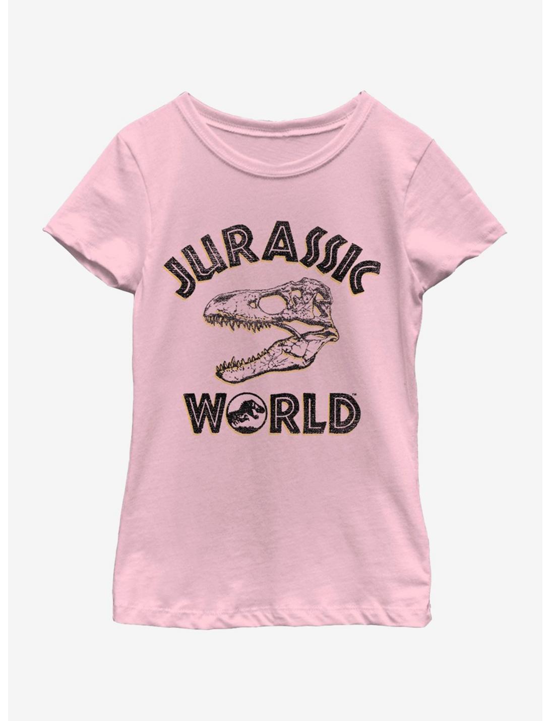 Jurassic Park Head Hunter Youth Girls T-Shirt, PINK, hi-res