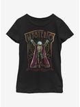 Marvel Spiderman: Far From Home Mysterio Vintage Youth Girls T-Shirt, BLACK, hi-res