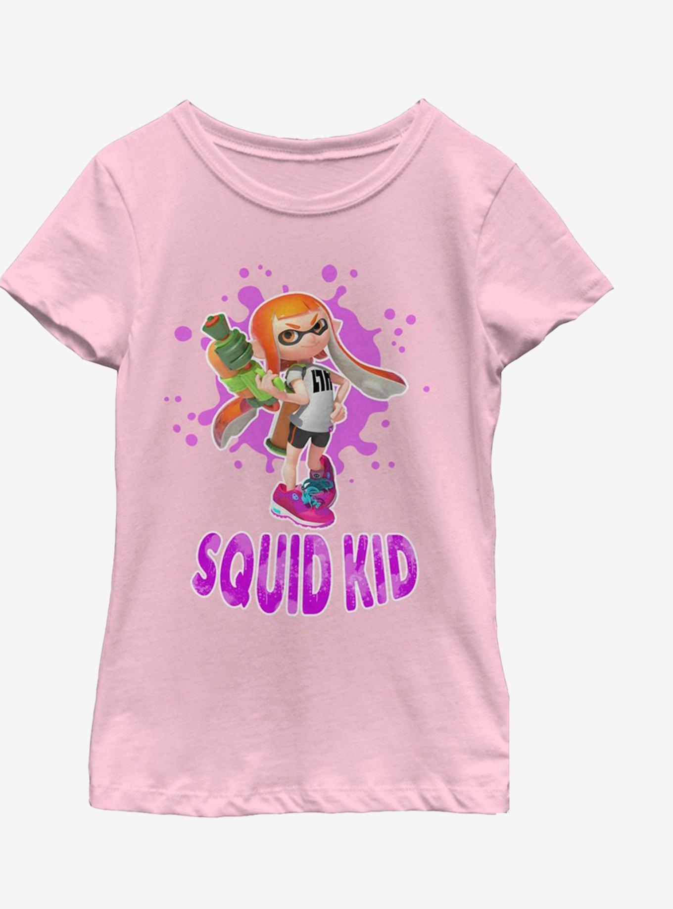 Nintendo Splatoons Squid Kid Youth Girls T-Shirt, PINK, hi-res