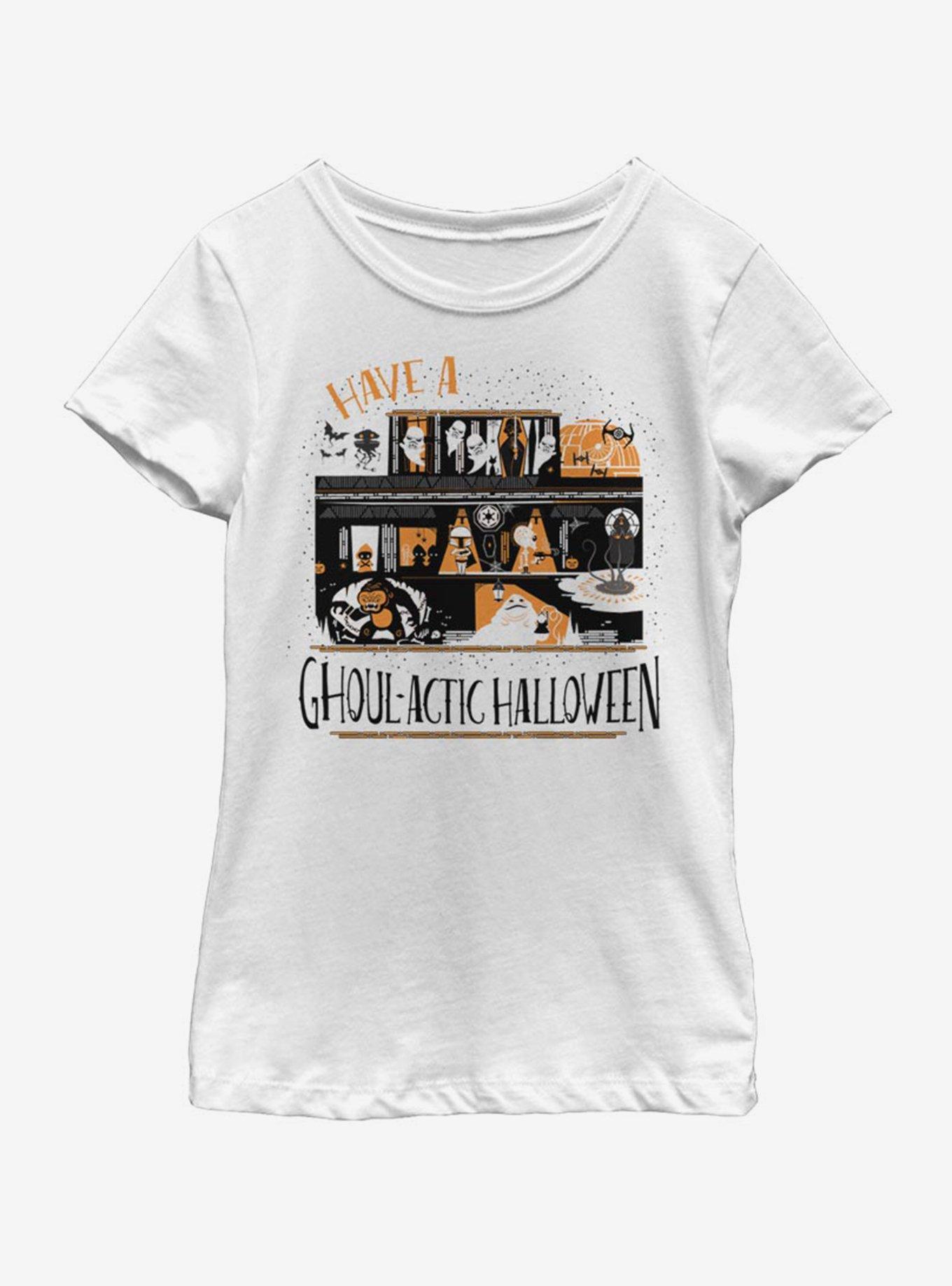 Star Wars Ghoulactic House Youth Girls T-Shirt, WHITE, hi-res