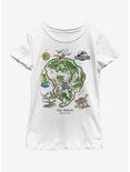Jurassic Park Isla Nublar Youth Girls T-Shirt, WHITE, hi-res