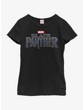 Marvel Black Panther Straight Logo Youth Girls T-Shirt, , hi-res