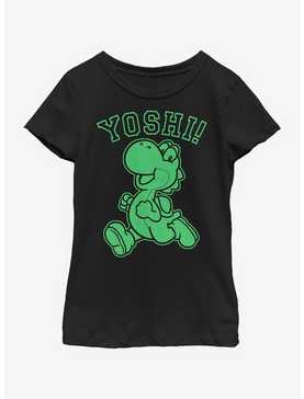 Nintendo Super Mario Green Yoshi Youth Girls T-Shirt, , hi-res